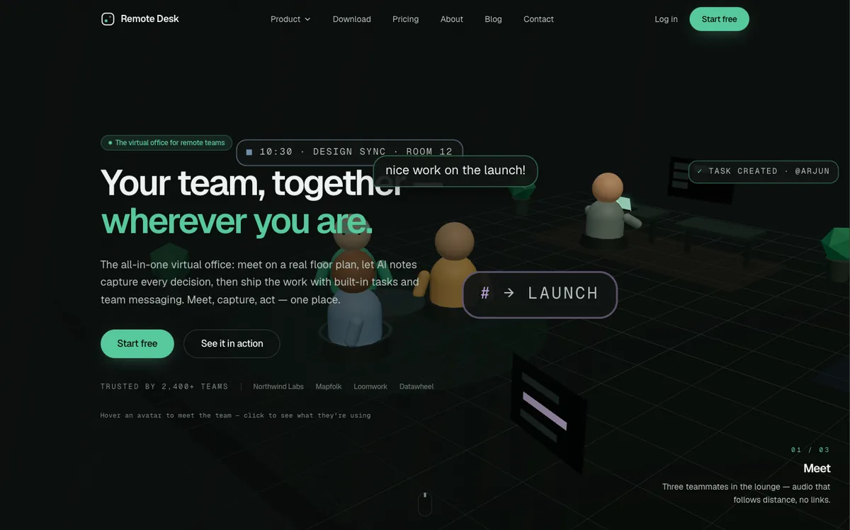 Remote Desk product screenshot